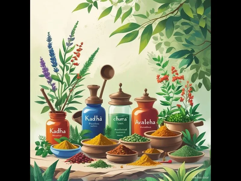 photo of showing ayuvedic medicine 