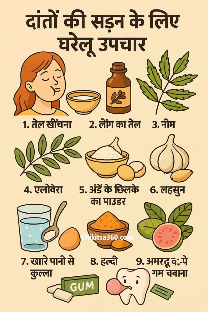 दांतों की सड़न के लिए 9 असरदार घरेलू उपाय